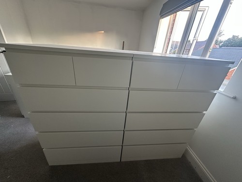 Ikea malm white - white, chest