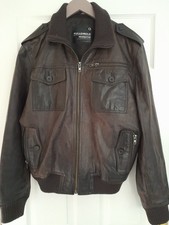 Mens Brown Real Leather Jacket