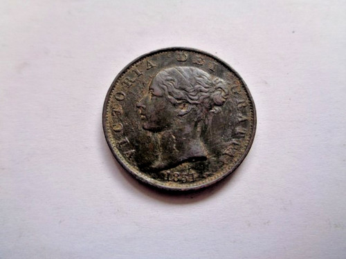 1854 queen victoria copper - queen,