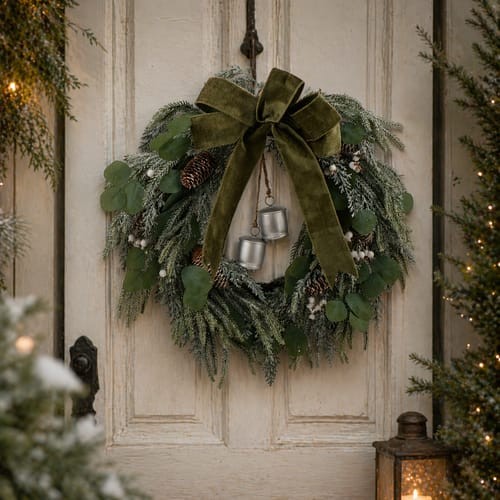 Christmas faux pine snowy - faux,