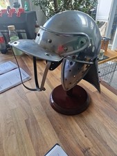 Reproduction Lobster Tailed Pot Helmet Very Collectable On Stand
