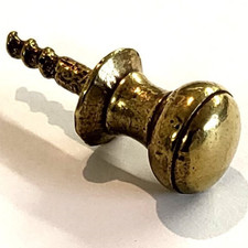 Solid cast brass capstan knob