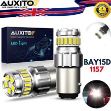 2 X White TAIL/STOP/BRAKE LED SMD XENON CAR BULBS 380 1157 BAY15D 23 HID 12V UK