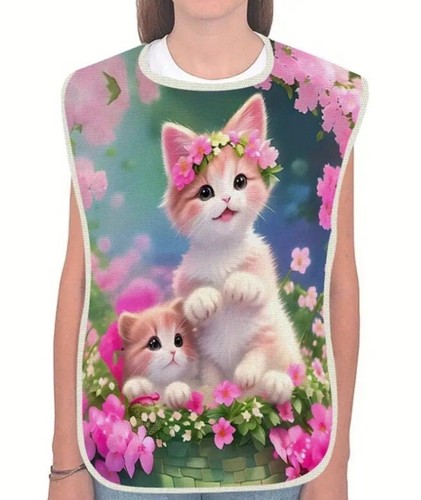 1pc cute kitten linen adult - -,