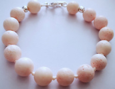 NICE NATURAL OCEAN SPONGE CORAL BRACELET,  BEADS ARE  KNOTTED - 7 1/2"-7 3/4"