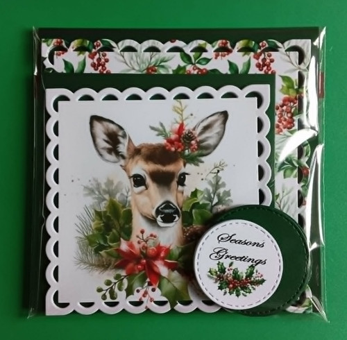 Card making christmas toppers - card,