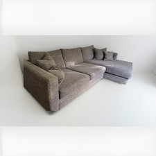 DFS Sofology RHF Chaise Dillon With Wiggle Chair And Storage Footstool