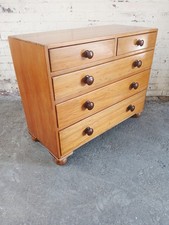 Vintage pine 2 Over 3 Chest Of