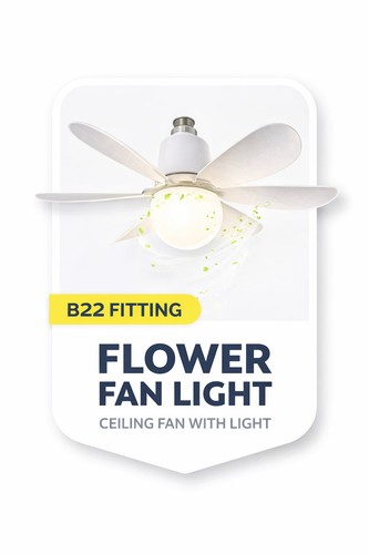 Modern b22 ceiling fan with - modern,