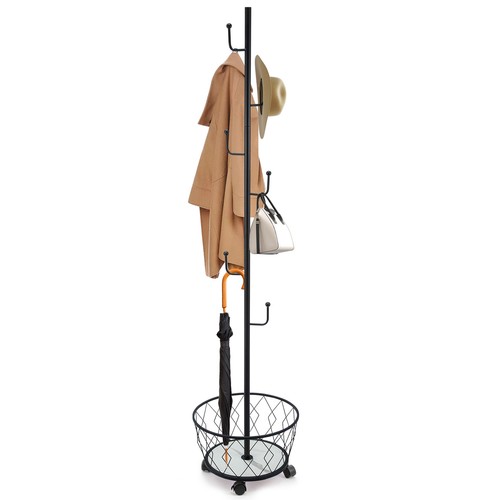 Freestanding coat rack with - freestanding,