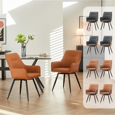 2Pcs Swivel Faux Leather