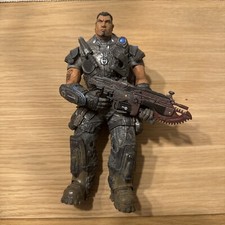 Gears of War Dom Dominic Santiago + Lancer & Pistol 7" Action Figure NECA 2008