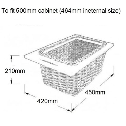 Wicker pull out - pull,