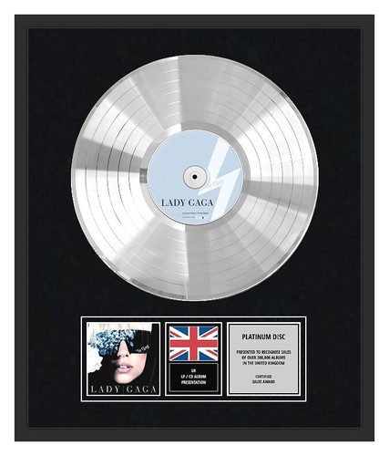 Lady gaga platinum disc - lady,