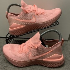 Nike Epic React Flyknit 2 Womens Trainers Size UK 7 Running Shoes Sneakers Pink