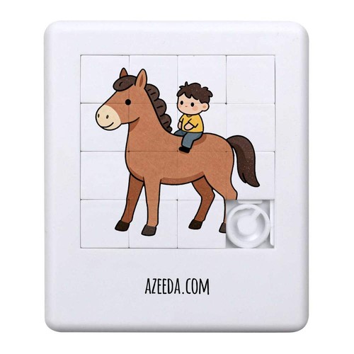 Child riding horse sliding - 'child,