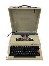Vintage Maritsa 30 Portable Manual Typewriter with Case - Beige Untested 