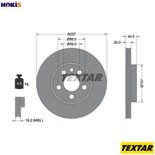 2x BRAKE DISC 92088003 FOR