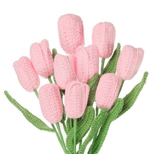 Pcs pink tulip crochet - tulip,
