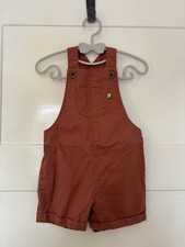 Baby Boy Burnt Orange Dungaree