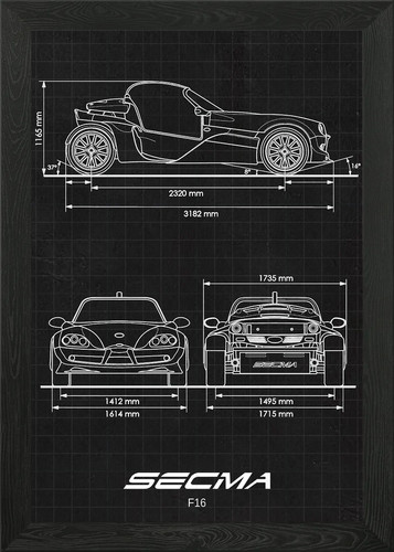 Secma f16 framed wall - secma, art