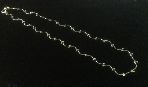 Silver plated twisted - s,