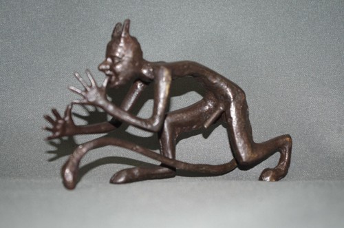 Erotic bronze devil - 200, grams
