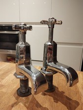 Vintage Art Deco Chrome Large