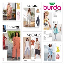 Larger / Curvy Ladies Sewing Patterns. Blouses, Dresses, Trousers. Unused.