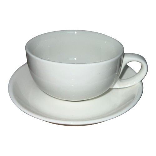 Cappuccino cup saucer - cappuccino,