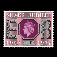 GB 1977 :QEII 11p. Silver