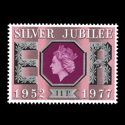 1977 qeii 11p - 1977, silver