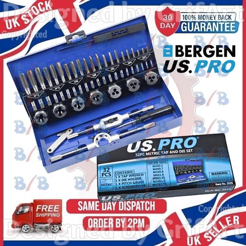 Pro 32pc metric tap and - and, die