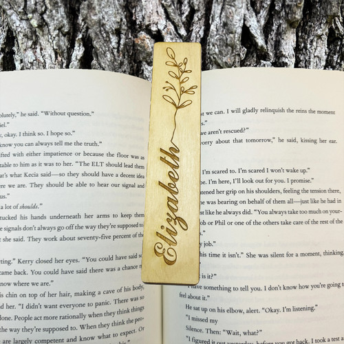 Bookmark personalized flower - -,