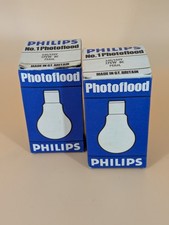 2 x Philips No. 1 Photoflood
