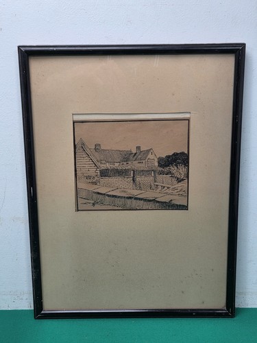 Vintage framed farm - framed,