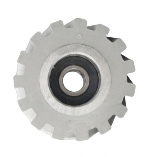 Gear driven rubber press wheel - driven,
