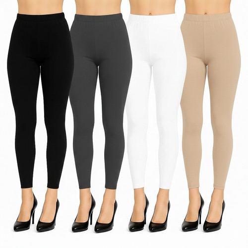 Leggings cotton plain full - plain,