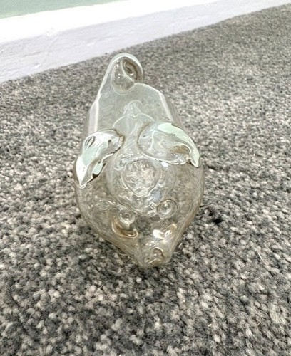 Vintage hand blown clear glass - vintage, hand-blown