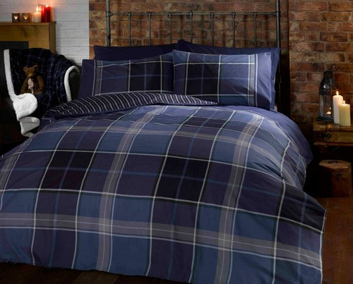 Argyle tartan check duvet - argyle,