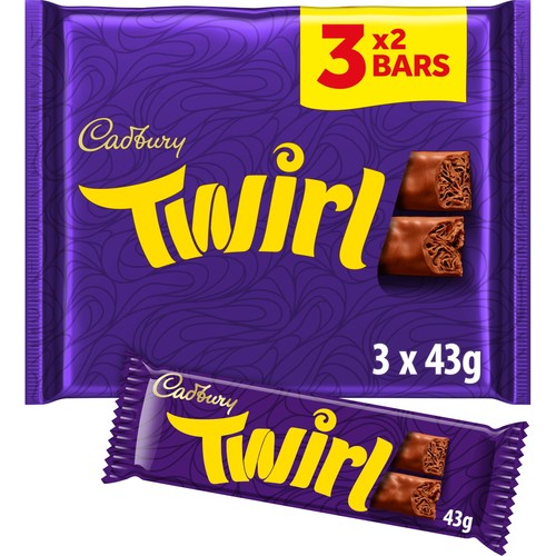 Cadbury twirl milk chocolate - cadbury,