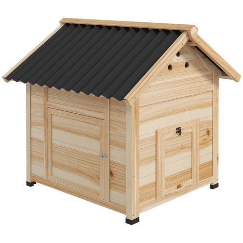 Pawhut wooden duck house - wooden,