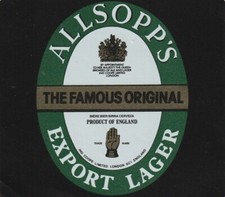 BEER BOTTLE LABEL - IND COOPE