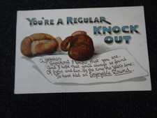 BB Comic Boxing Greetings Postcard - 110692