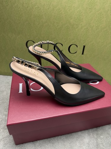 Gucci women black leather - black,