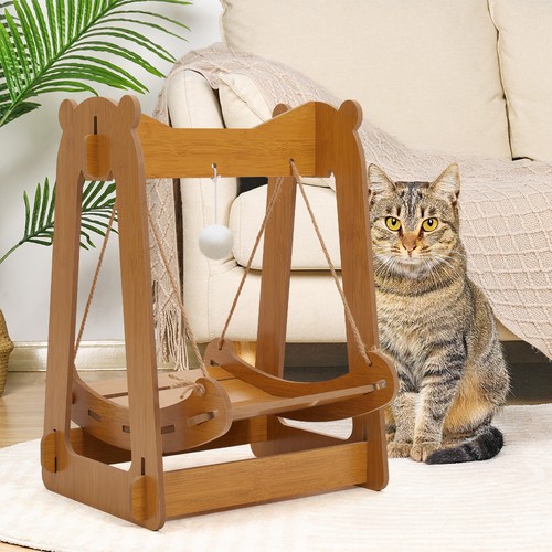 Wooden frame cat - wooden,