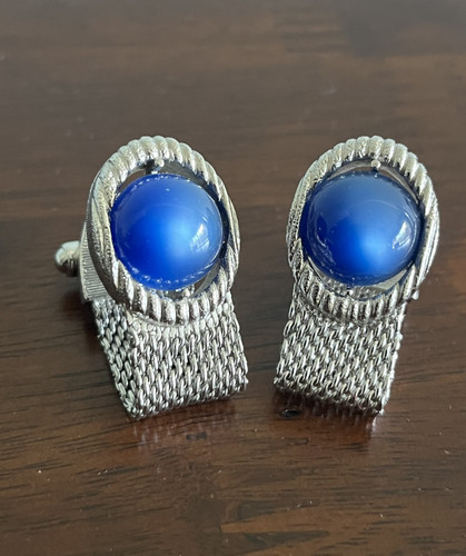 Vintage swank round blue - swank,