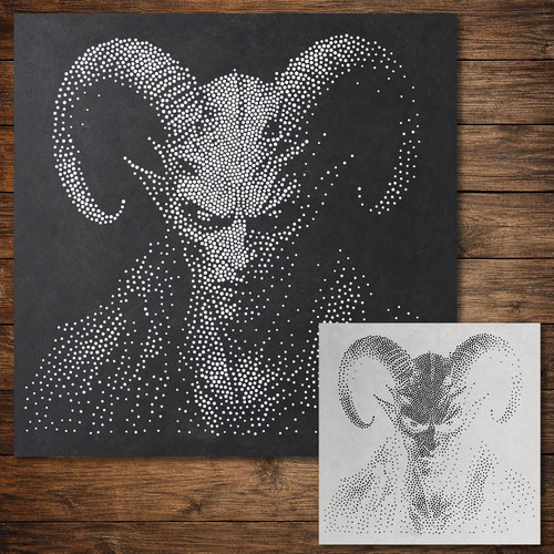 Demon ram head halloween - head,