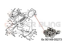 6x Yamaha TDM 850 1991-1995