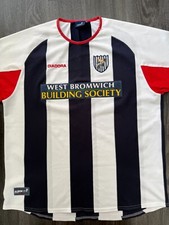 Original Diadora West Bromwich Albion 2003/2004 Home Shirt Mens Extra Large